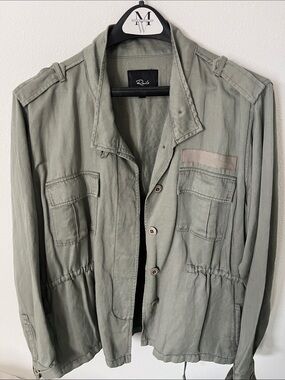 Rails Sage Green Utility Jacket with Front Pockets